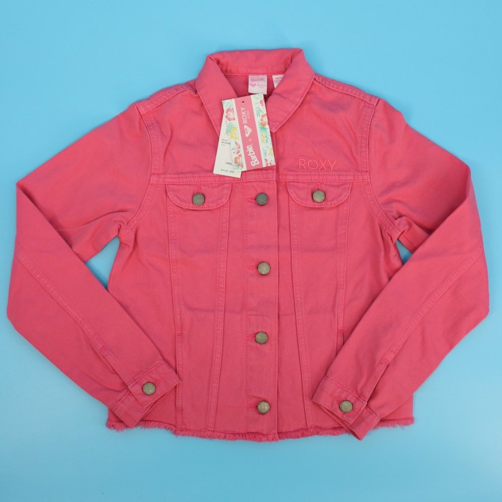 Barbie x Roxy Tigers Eyes Embroidered Denin Jacket - Picture 2 of 9